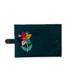 Image of Teal floral passport cover