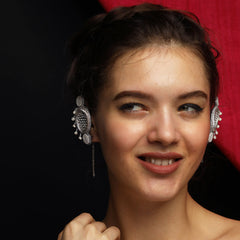 Khoobsurat Handcrafted sterling silver ear-cuff