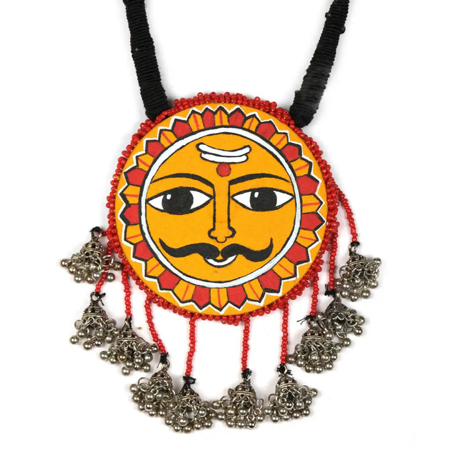 Tribal Hand Painted Neckpiece