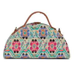 Floral Pattern Semi circle clutch Bag for women