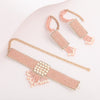 Image of Order online Pearl Pink Hand Embroidered Wedding Set- gonecase.in