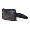 Image of Order online Goal digger Black Hand Embroidered Waist Belt Bag- gonecase.in