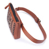 Image of Order online Brown Dhaka Embroidered Belt Bag- gonecase.in