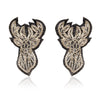 Image of Deer Silver Zari Earrings ,Earrings, gonecasestore - gonecasestore