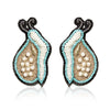 Image of Snail Embroidered Earrings ,Earrings, gonecasestore - gonecasestore