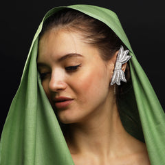 Saroj Handcrafted sterling silver ear-cuff