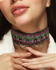 Image of Face Hand Embroidered Choker by gonecase