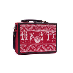 Warli hand painted sling bag for Women