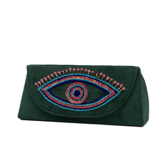 Evil eye olive sunglasses cover