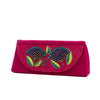 Image of Floral hot pink sunglasses cover