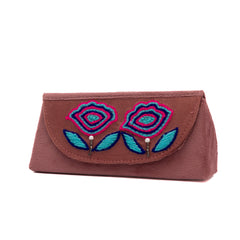 Floral Hand Embroidered Sunglasses Cover
