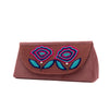 Image of Floral Hand Embroidered Sunglasses Cover