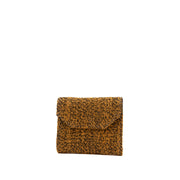Yellow jaquard card holder