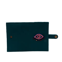 Evil Eye Soft Blue Passport Cover