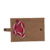 Image of Floral Jute Passport cover