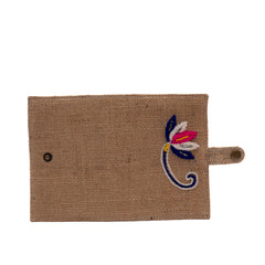 Jute pop passport cover