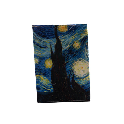 Starry night hand embroidered reusable diary