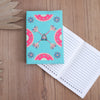 Image of Teal hand embroidered diary