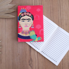 Indian frida pink hand embroidered diary