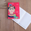 Image of Indian frida pink hand embroidered diary