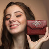 Image of Cherry Azect Hand-embroidered Card Holder by gonecase