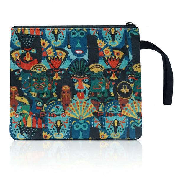 Aztec Wristlet Clutch Bag