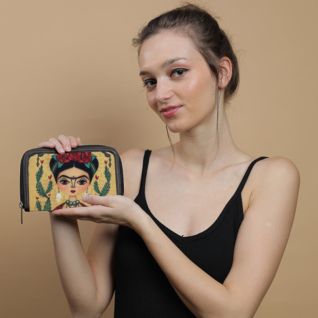 Frida Kahlo Printed Wristlet Frida Kahlo Printed Wristlet