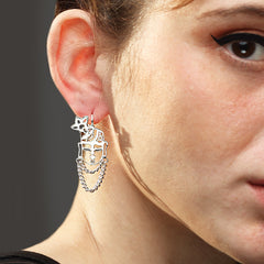 Srinathji handcrafted sterling silver earring