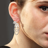 Image of Srinathji handcrafted sterling silver earring