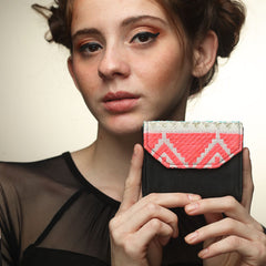 Cotton jaquard card holder