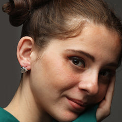 Nazar battu handcrafted sterling silver earring for women