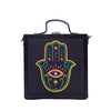 Image of Hamsa Hand embroidered briefcase bag by gonecase