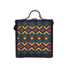 Aztec green briefcase bag by gonecase