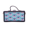 Image of Evil eye printed handcrafted crossbody clutch bag For Women