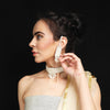 Image of Order online Pearl White Hand Embroidered Wedding Set- gonecase.in
