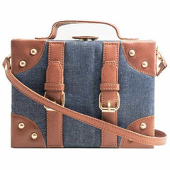 Brown Patch Sling Bag by gonecase ,, gonecasestore - gonecasestore