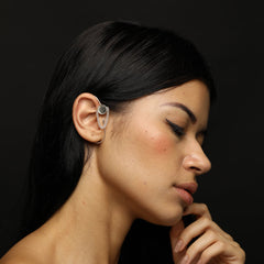 Handcrafted sterling silver earcuff