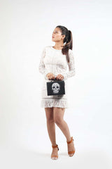 Skull handcrafted crossbody Sling Bag for women