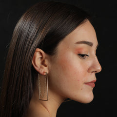 Order online Eye Brass Round Chain Stud Earring- gonecase.in