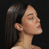 Image of Order online  Brass Round Plate Dangler Earring- gonecase.in