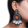 Image of Wood Embroidery Earrings ,Earrings, gonecasestore - gonecasestore