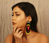 Image of Balaji wooden Handpainted Earring