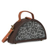 Image of order online Detailed flower Half Round Bag- gonecase.in