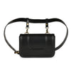 Image of order online vegan leather black belt bag- gonecase.in