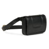 Image of order online vegan leather black belt bag- gonecase.in