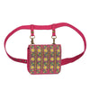 Image of Floral small hand embroidered wedding collection waist belt bag for women