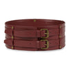 Image of Order online Cherry color double buckle belt- gonecase.in