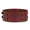 Image of Order online Cherry color double buckle belt- gonecase.in