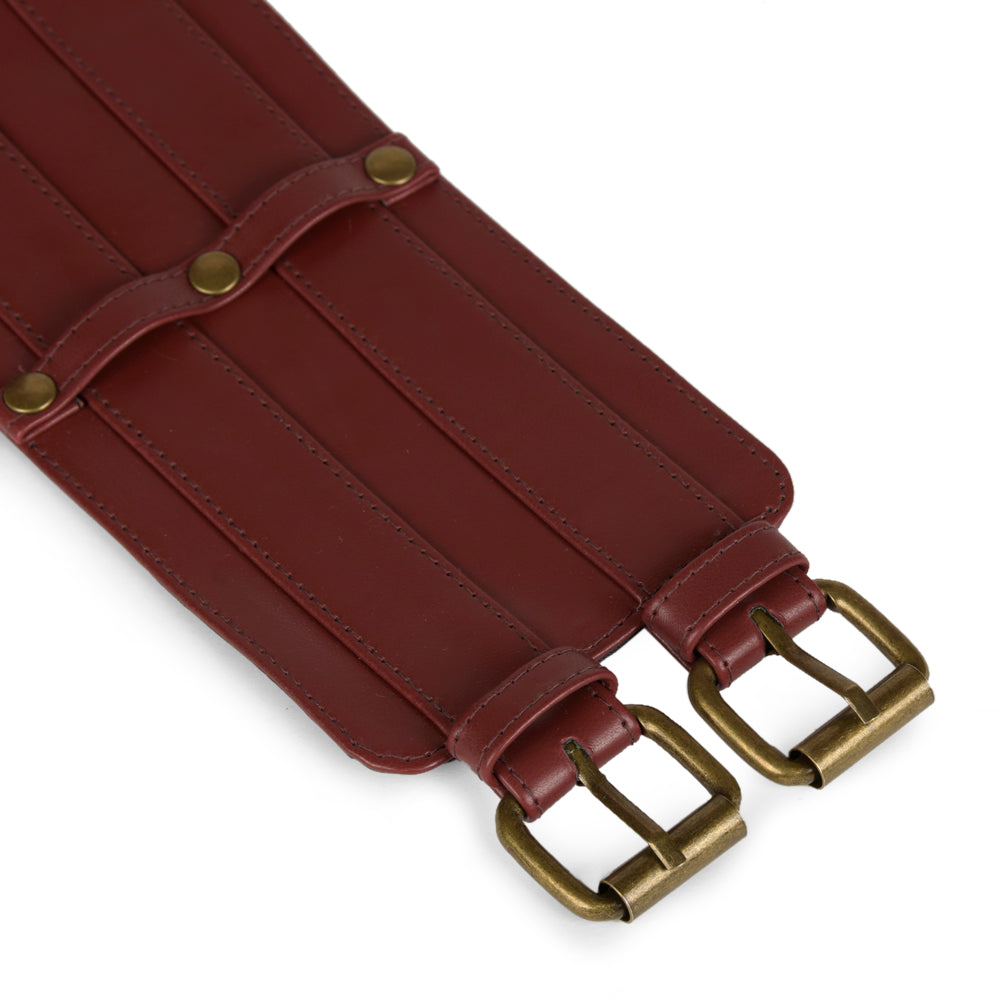 Order online Cherry color double buckle belt- gonecase.in