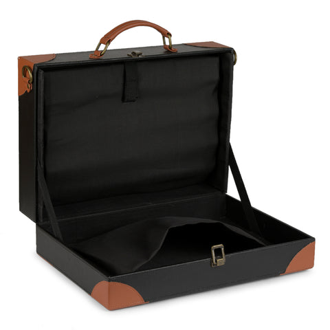 Black brown Laptop briefcase